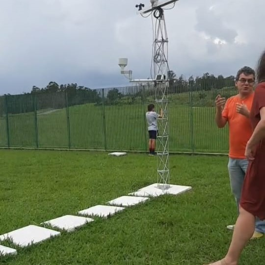 Visita da USP de São Paulo do Curso de Meteorologia