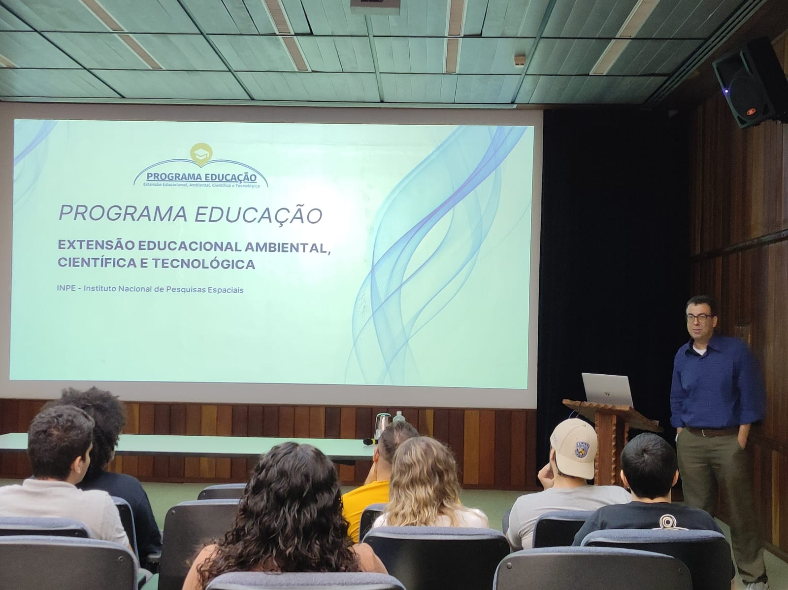 Programa Educação na aula inaugural da Pós Graduação de Meteorológia