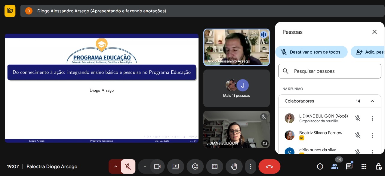 Apresentação sobre o Programa Educação